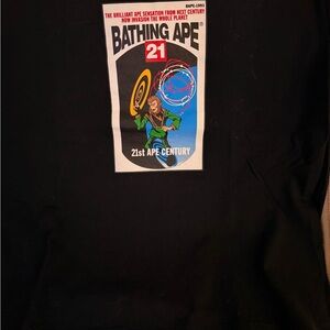 Bape Black Graphic Tee